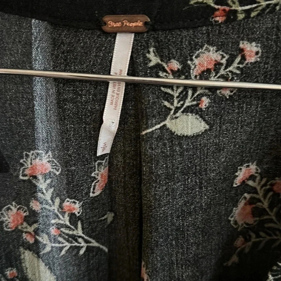 Free People Snap Out of It Swing Sleeveless Black Floral Dress Size Small - Picture 7 of 7